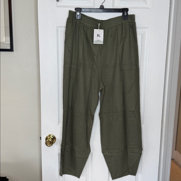 Shein Fashion Clothing Women’s Baggy Wide Leg Loose Harem Pants w/Pockets Sz XL - Picture 2 of 8